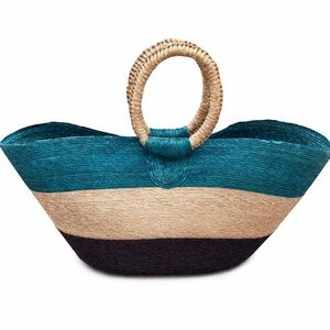 NWOT - Handmade Mexican Woven Beach Tote – Large